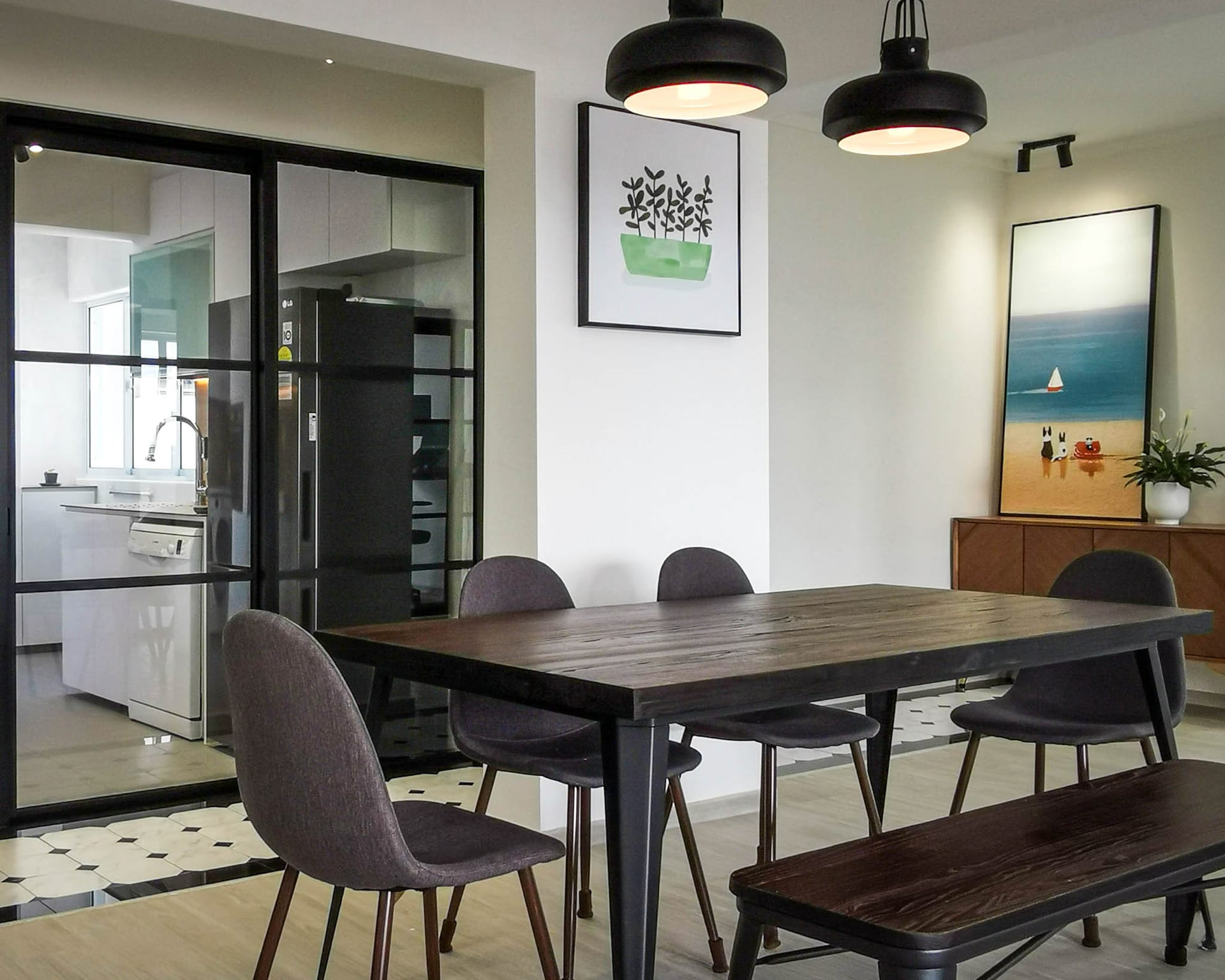 Before renovation: Original bare HDB apartment prior to hacking and custom joinery